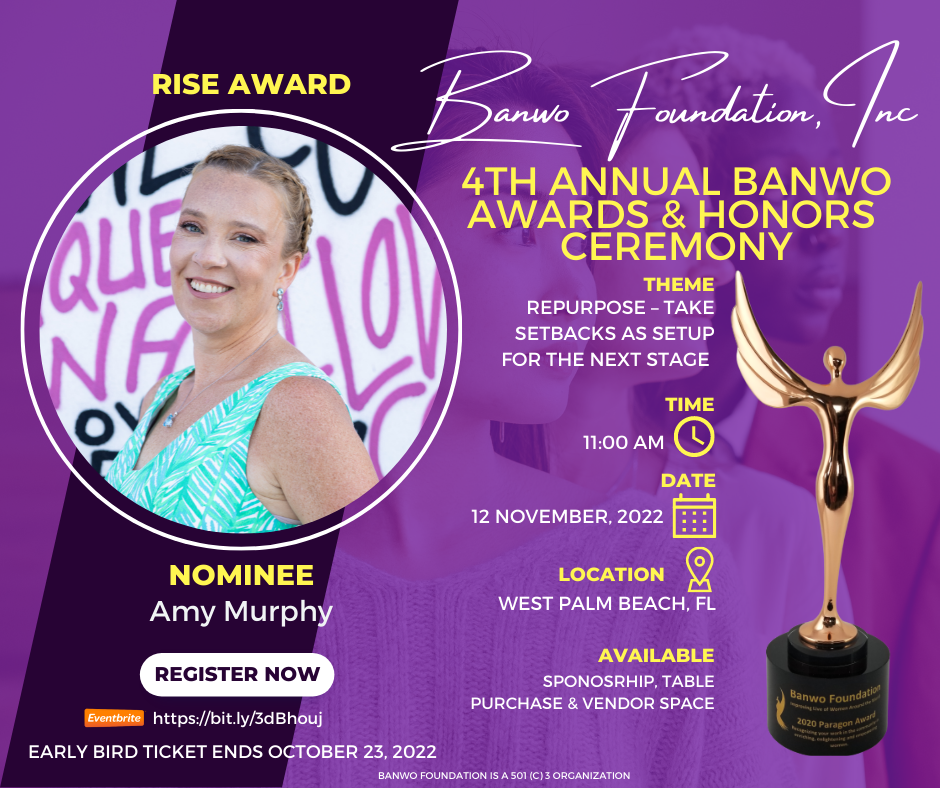 Amy Murphy Named Finalist for Banwo Foundation Rise Award