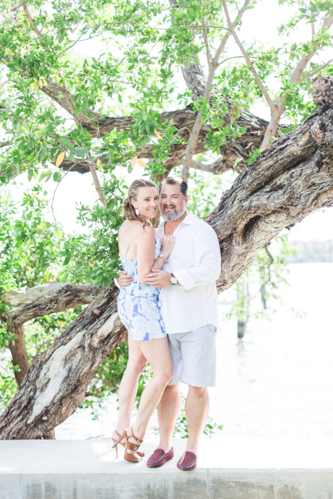 Amy and Ali on the bike trail in Palm Beach. Engagement photo shoot